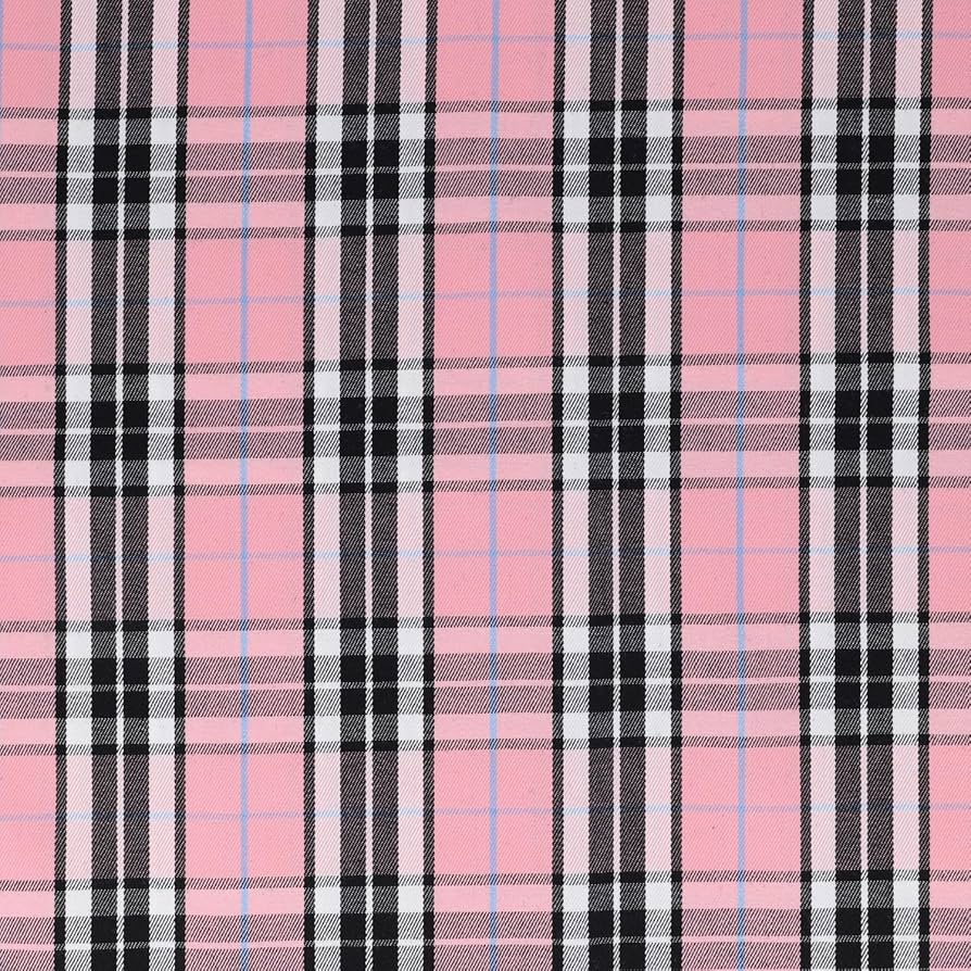 Amazon | KIYOHARA 生地 TC タータンチェック 108cm巾×1mカット ピンク Amazon | KIYOHARA 生地 TC タータンチェック 108cm巾×1mカット ピンク